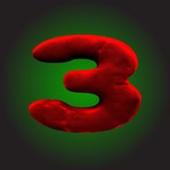 vector red clay figure N33