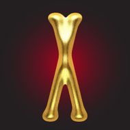 vector golden figure N85
