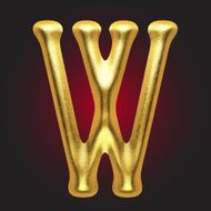 vector golden figure N86