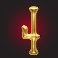 vector golden figure N112