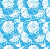blue circles seamless pattern N2