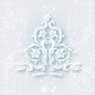 White ornament for design elements