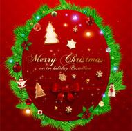 Christmas Frame With Decorations