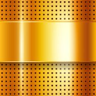 Scratched on gold chrome background