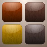 Wooden buttons