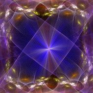 Pattern from a grid and bright glowing lights N7
