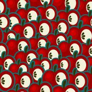 Red apples seamless texture