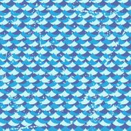 Seamless grunge pattern with waves