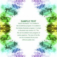 Multicolored mosaic background vector