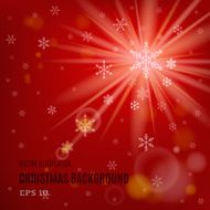 Abstract red winter background N2