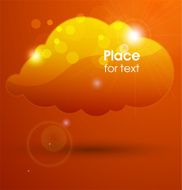 Abstract Speech Bubble Banner