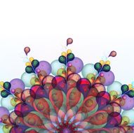 Abstract colourful with swirl waves EPS10 N3