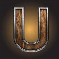 Vector wooden figure N95
