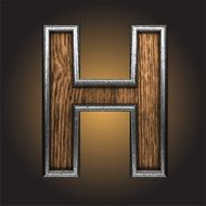 Vector wooden figure N103