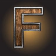 Vector wooden figure N105