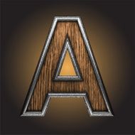 Vector wooden figure N109