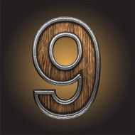 Vector wooden figure N110