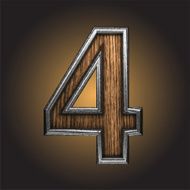 Vector wooden figure N112