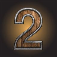 Vector wooden figure N114