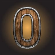 Vector wooden figure N115
