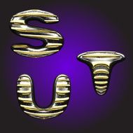 silver letters with gold N3