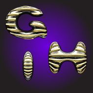 silver letters with gold N7