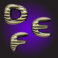 silver letters with gold N8