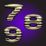 silver letters with gold N10