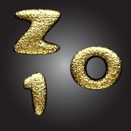 vector golden figure N147