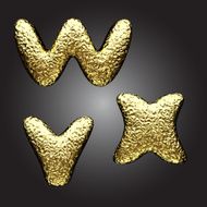 vector golden figure N148
