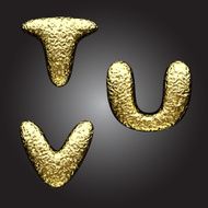 vector golden figure N149
