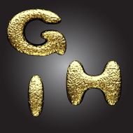 vector golden figure N154