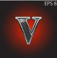 Vector silver figure N2