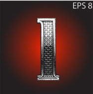 Vector silver figure N11