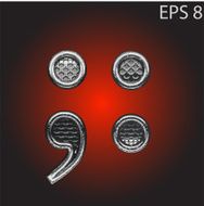 Vector silver figure N24