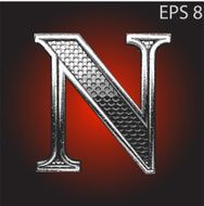 Vector silver figure N39