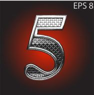 Vector silver figure N54