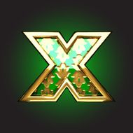 vector golden figure N161