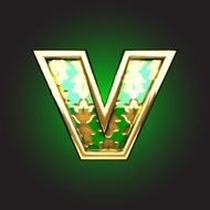 vector golden figure N163
