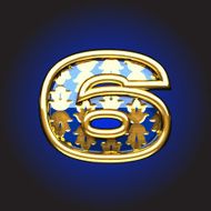 vector golden figure N222