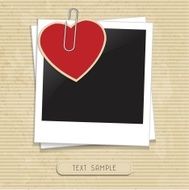 vector photo and heart
