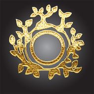 vector golden frame N2