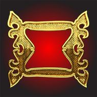 vector golden frame N6
