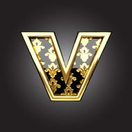 Vector golden figure v