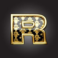 Vector golden figure r
