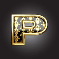 Vector golden figure p