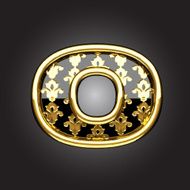 Vector golden figure o
