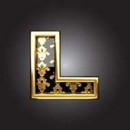 Vector golden figure l
