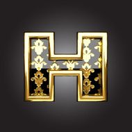 Vector golden figure h