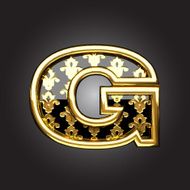 Vector golden figure g